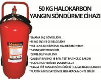 Halokarbon Yangın Söndürme Cihazı, 50 KG  HALOKARBON