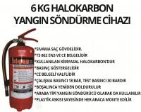 Halokarbon Yangın Söndürme Cihazı, 6 KG  HALOKARBON