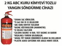 Kuru Kimyevi Tozlu Yangın Söndürme Cihazı, 2 Kg Yangın Tüpü