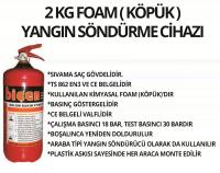 Foam Köpüklü Yangın Söndürme Cihazı, 2 Kg Yangın Tüpü